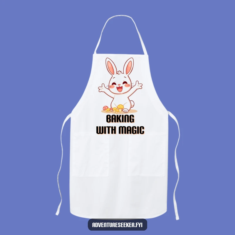 Funny Bunny Mushroom Apron: Cheerful Kitchen Discovery, Perfect Funny Cooking Gift