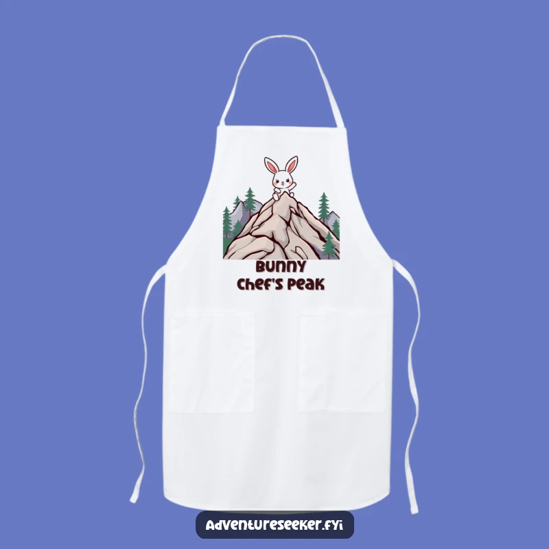 Funny Climbing Rabbit Apron: Kitchen Peak Performance, Perfect Funny Gift for Aspiring Chefs!