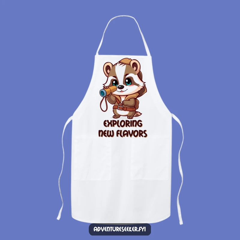 Funny Badger Explorer Apron: Cook Up Adventures in the Kitchen!