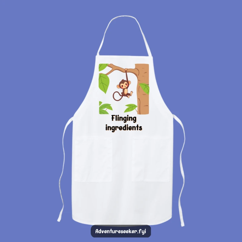 Funny Monkey Branch Apron: Cook with Cheeky Fun!