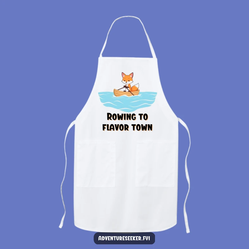 Funny Fox Ocean Voyage Apron: Cook with Nautical Flair