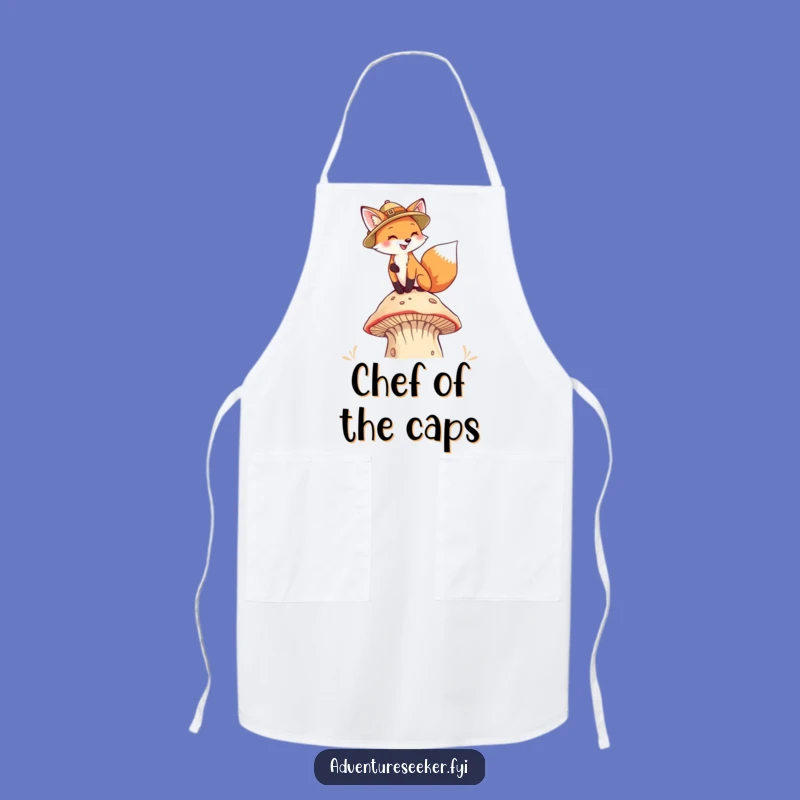 Funny Fox Pith Helmet Apron, Woodland Kitchen Wear, Delightful Funny Gift