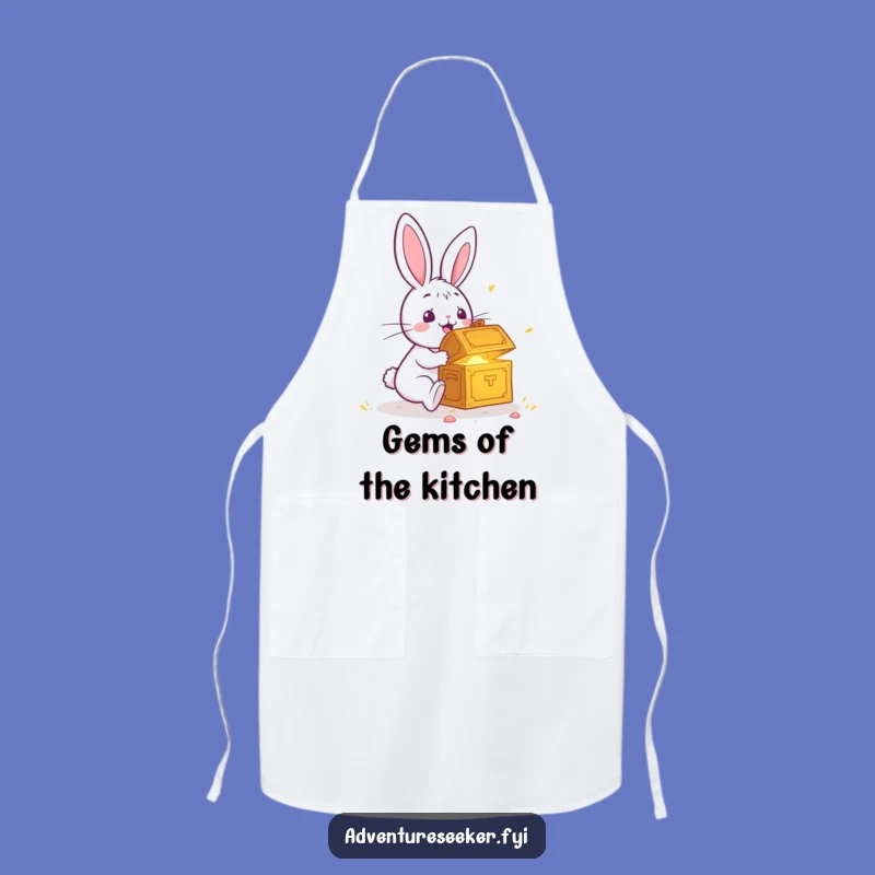 Funny Rabbit Treasure Chest Apron: Cook with Surprising Flair