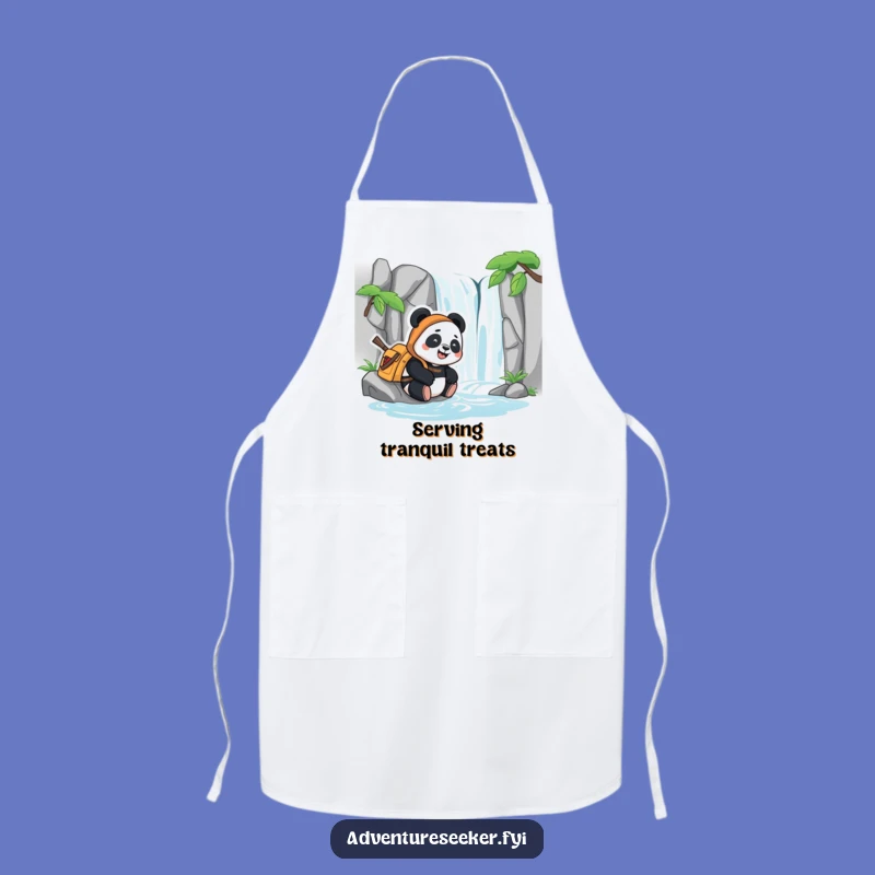 Funny Panda Adventurer Apron: Cook with Calm and Happy Vibes!
