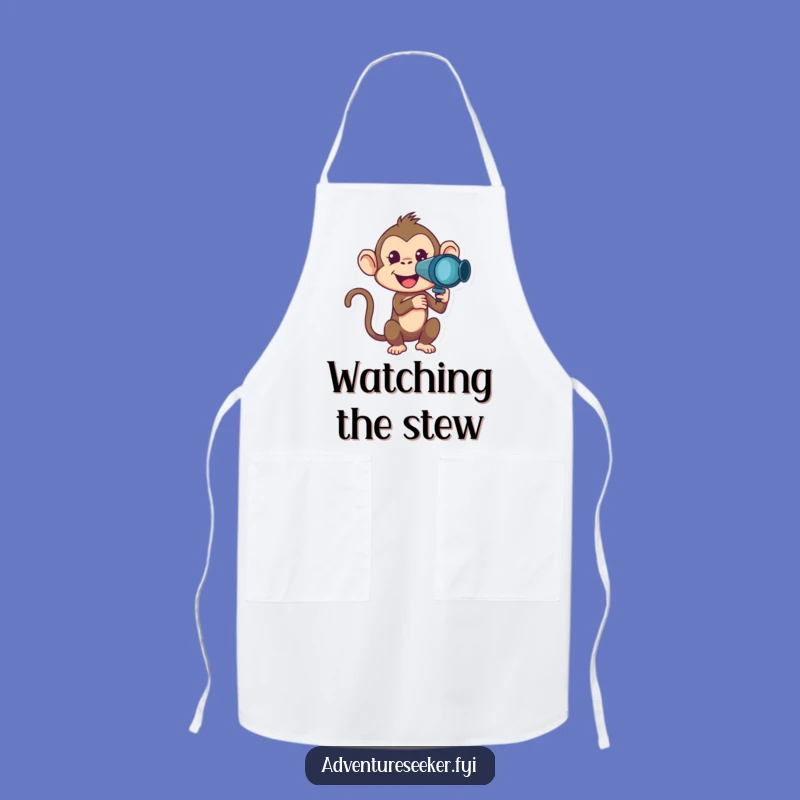 Funny Monkey Apron: Cook with Curiosity and This Humorous Kitchen Gear