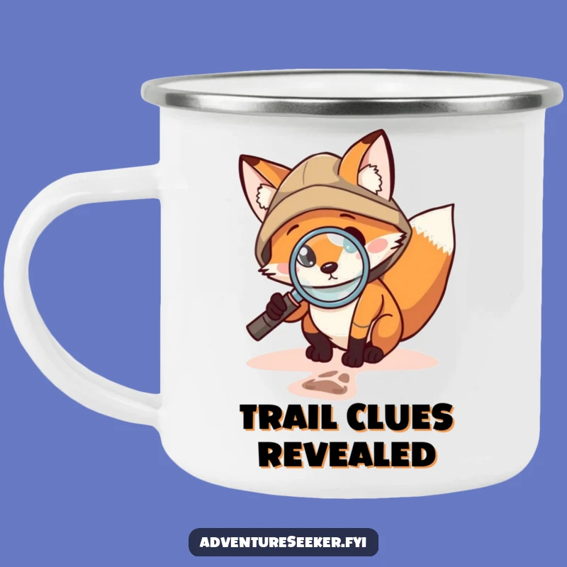 Funny Fox Explorer Camping Mug: Brave Detective Camp Gift