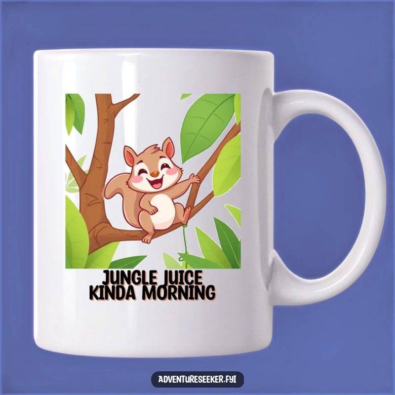 Funny Squirrel Jungle Vine Mug: Delightful & Funny Gift for Critter Lovers