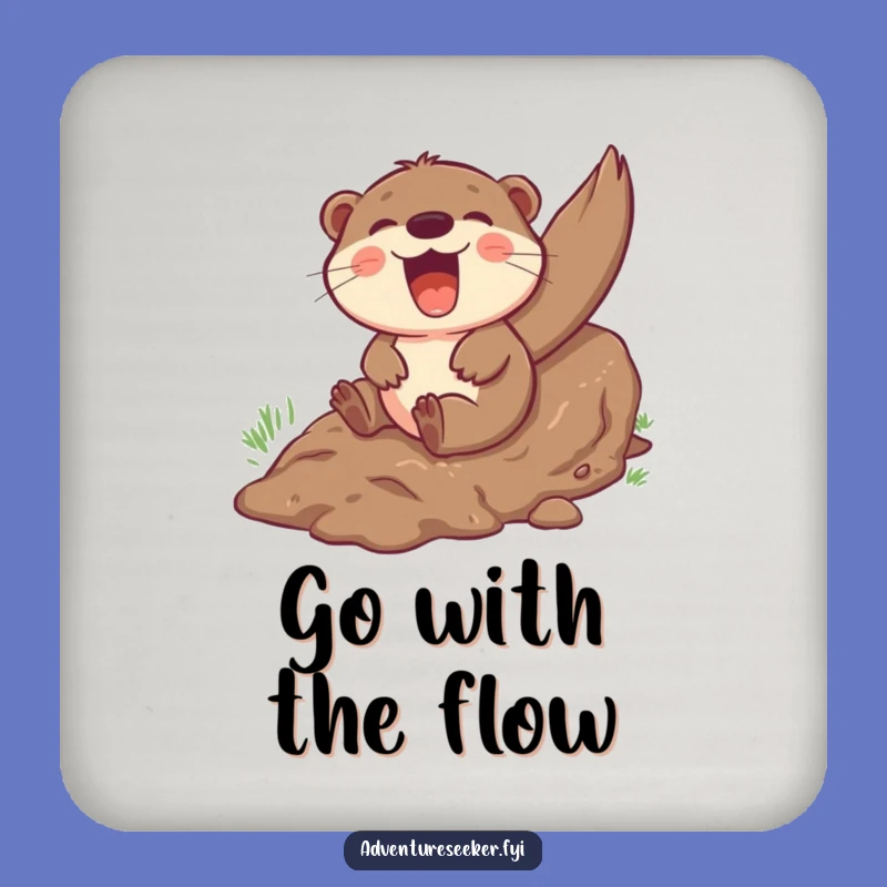Funny Otter Mud Slide Coaster Set: Hilarious Protection, Perfect Joyful Gift