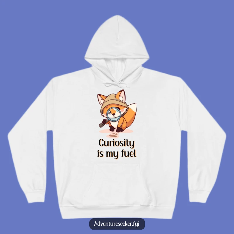 Funny Fox Investigator Hoodie: Cozy Detective Gift for Explorers