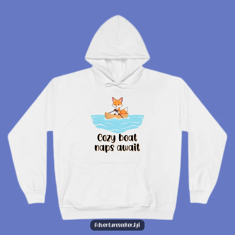 Funny Fox Ocean Voyage Hoodie: Cozy & Comical Sailing Wear