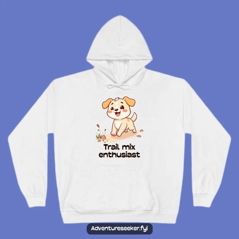 Funny Happy Dog Hoodie: Cozy Trail Companion, Perfect Funny Gift for Dog Parents!