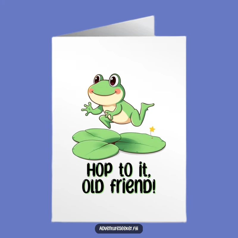Free Printable Frog Birthday Card: Leaping into Fun Downloadable Greeting