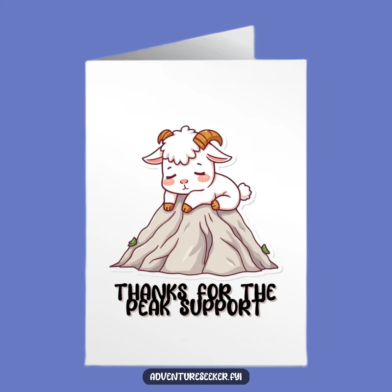 Free Printable Goat Thank You Card: Grateful Napper Downloadable