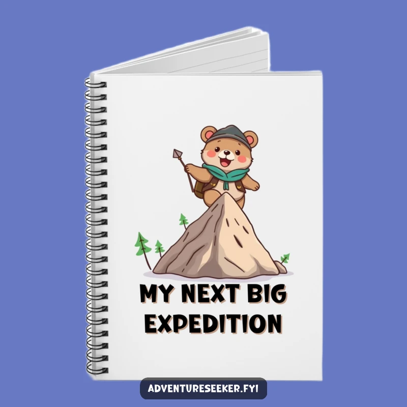 Funny Bear Adventure Notebook: Lined Journal for Climbers, Hilarious Gift