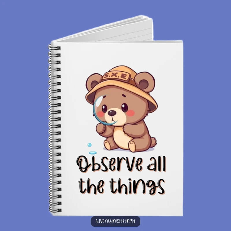 Funny Bear Cub Explorer Notebook: Determined Cub's Tiny Adventures, Perfect Funny Journal Gift