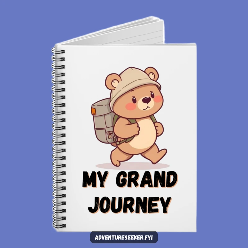 Funny Bear Explorer Notebook - Capture Adventures, Ideal Funny Gift for Writers