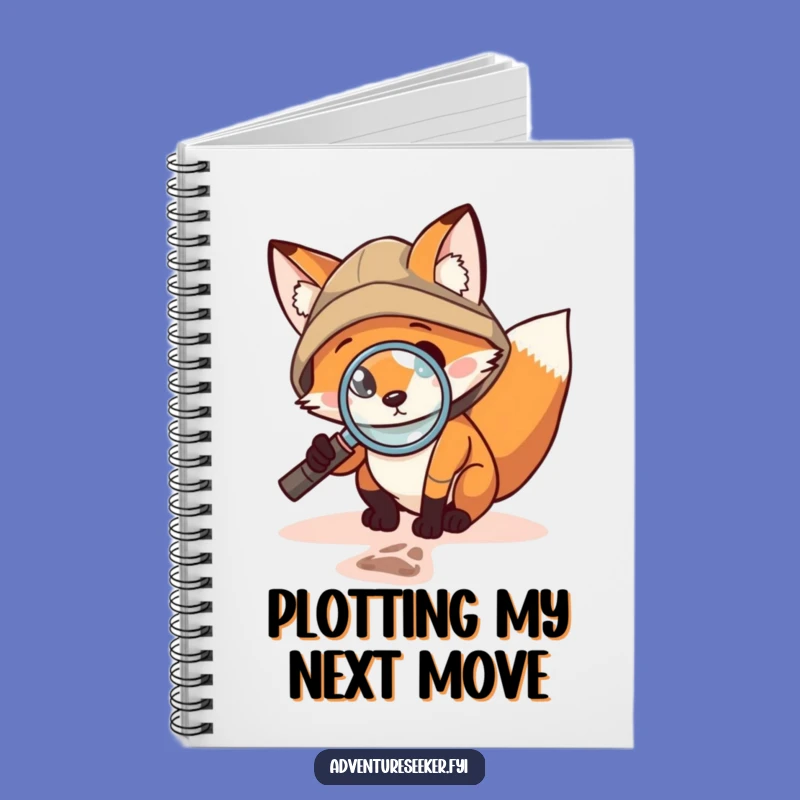Funny Fox Explorer Notebook: Brave Detective Journal Gift