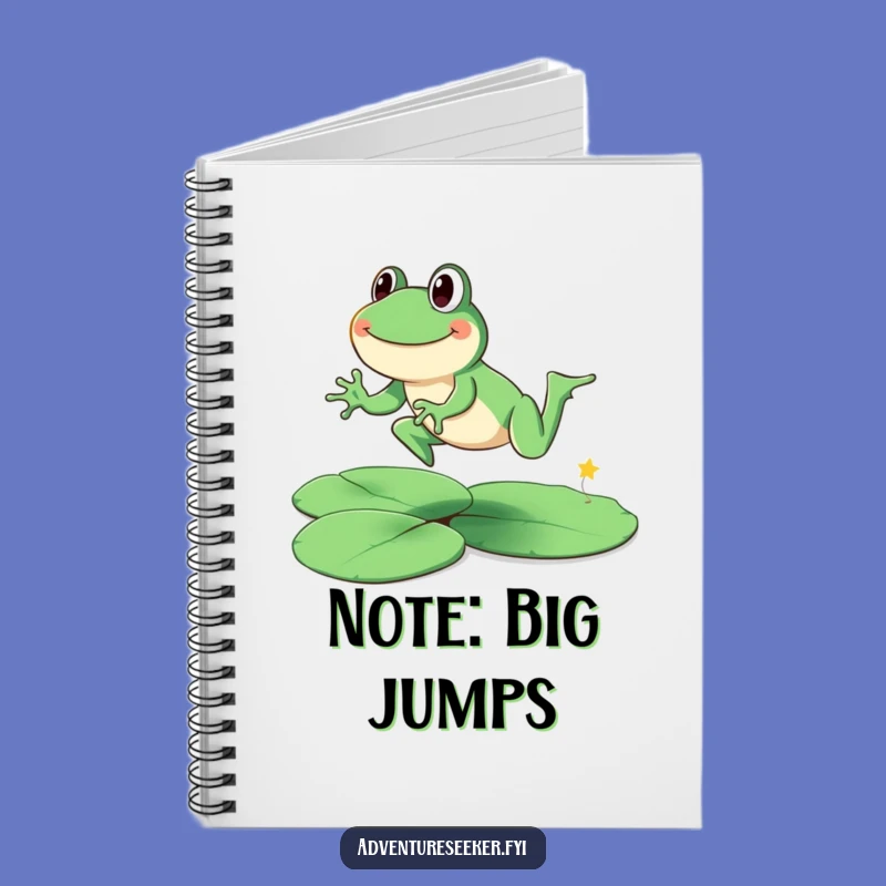 Funny Frog Leap Notebook: Jot Down Your Happy Ideas, Perfect Gift