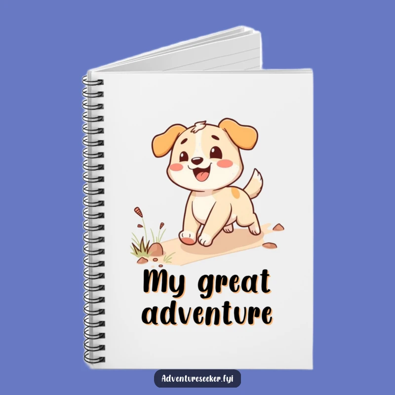 Funny Happy Dog Notebook: Enthusiastic Trail Journal, Perfect Funny Gift for Dog Lovers!