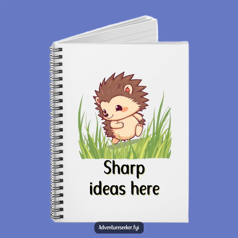 Funny Hedgehog Courage Notebook: Hilarious & Determined Journal, a Perfect Gift