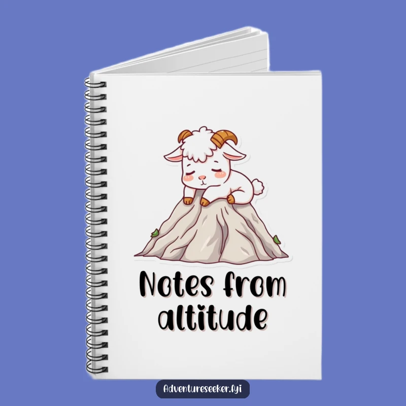 Funny Mountain Goat Notebook: Jot Down Your Peaceful Thoughts with This Humorous Journal