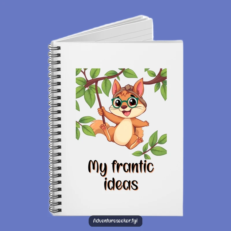 Funny Squirrel Explorer Notebook: Determined Swinger Journal Gift
