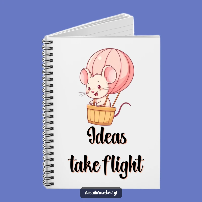 Funny Mouse Balloon Notebook: Jot Down Your Energetic Ideas, Perfect Gift