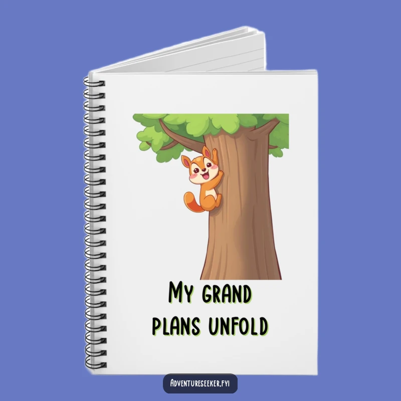 Funny Squirrel Climbing Journal: Happy Character Notebook, Perfect Funny Gift