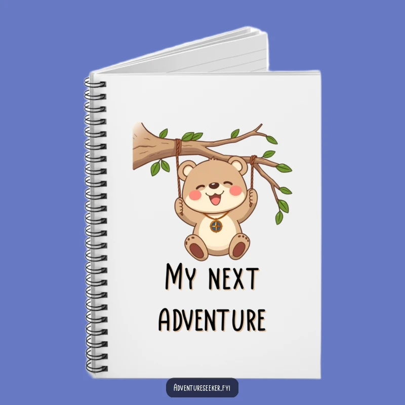 Funny Bear Cub Compass Notebook, Adventure Journal, Great Funny Gift