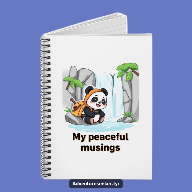 Funny Panda Adventurer Notebook: Journal Your Peaceful Journeys!