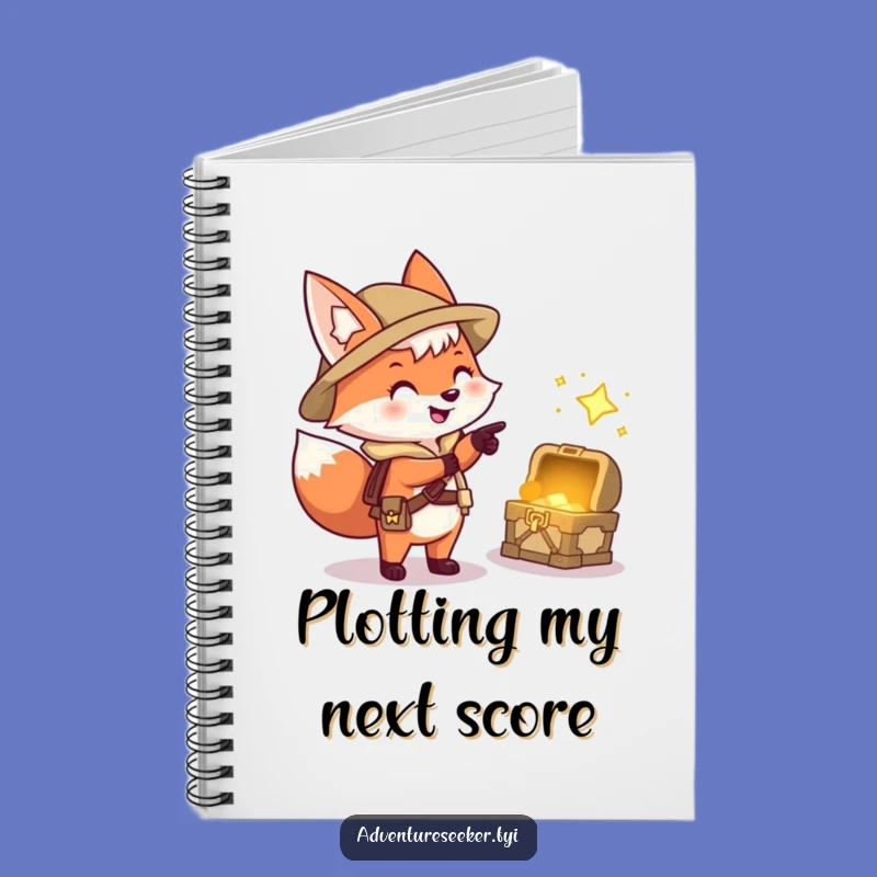 Funny Fox Explorer Notebook: Lined Journal for Hunters, Hilarious Gift