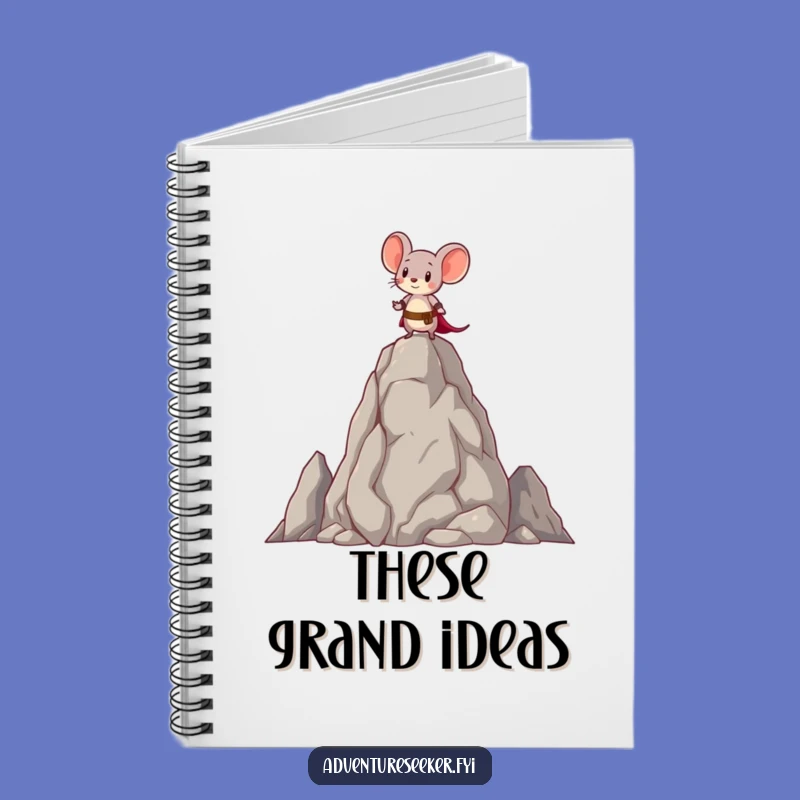 Funny Brave Mouse Rock Notebook: Journal Your Triumphs!