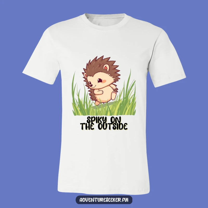 Funny Hedgehog Roll T-Shirt: Brave Spirit Apparel, a Hilarious Gift Idea!