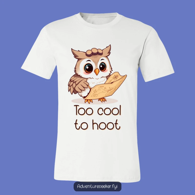 Funny Owl Navigator T-Shirt: Wise Explorer Tee, Great Funny Gift