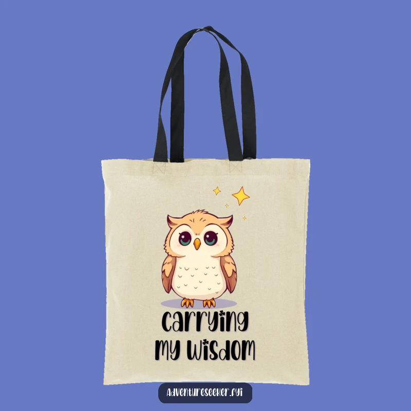 Funny Curious Owl Tote Bag: Carry Your Dreams with This Humorous Accessory