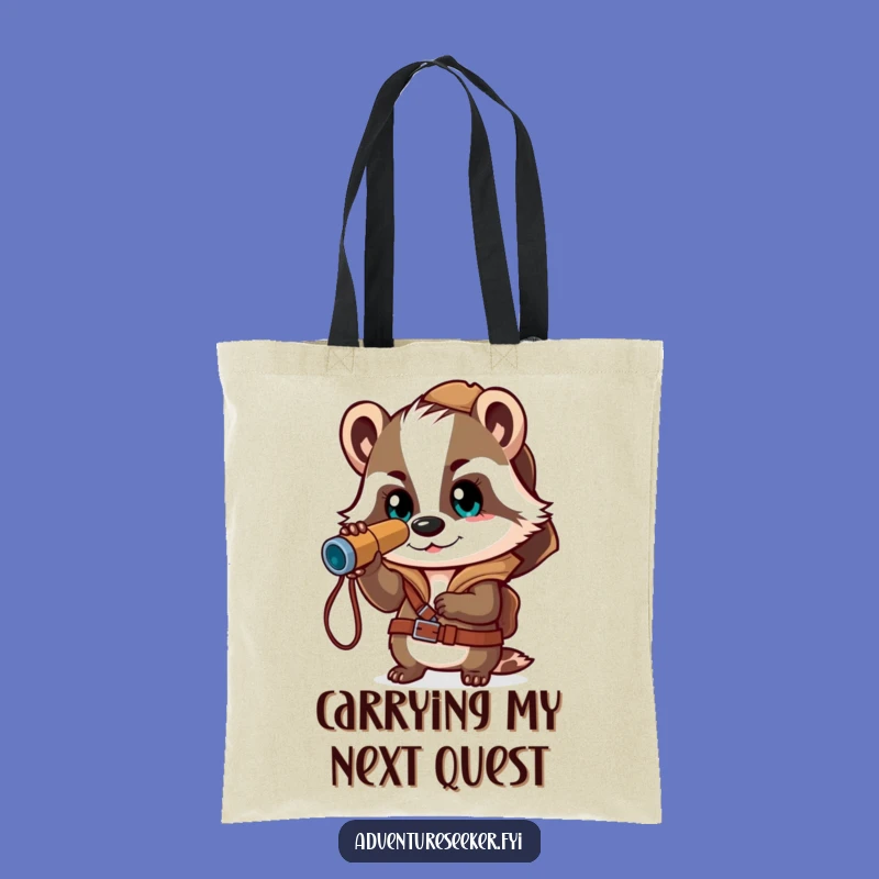 Funny Badger Explorer Tote Bag: Carry Your Adventures in Style!