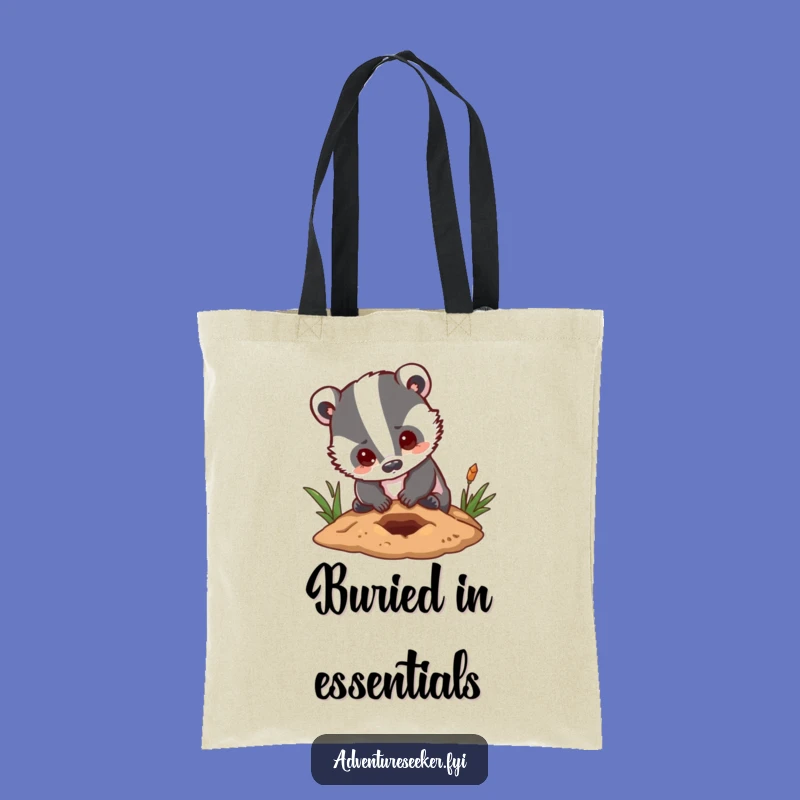 Funny Badger Task Master Tote Bag: Hilarious & Determined, a Perfect Gift