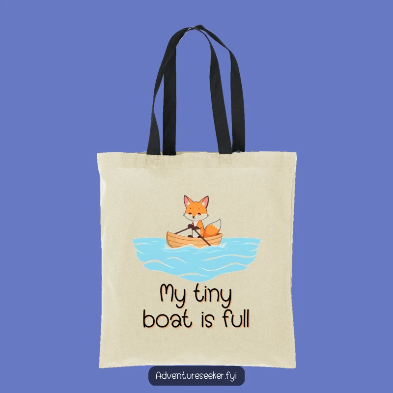 Funny Fox Ocean Voyage Tote Bag: Carry Your Nautical Fun